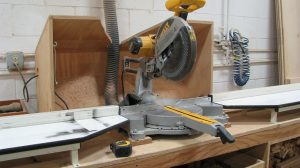 The Miter Saw is going to be your workhorse, not one staves goes without getting cut by this tool.