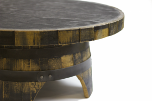 Whiskey Barrel Round Table - Whiskey Barrel Tables by the Hungarian Workshop