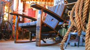 Whiskey Barrel Chair in Cleveland Art