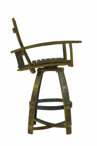 Whiskey Barrel Bar Chair | Hungarian Workshop