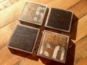 Whiskey Barrel Coasters by the Hungarian Workshop
