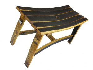 Whiskey Barrel Bench by The Hungarian Workshop