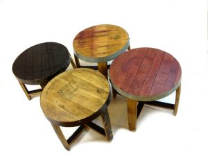 The "Snap" Wine and Whiskey End Tables | Wine Barrel Products 