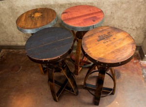 Wine and Whiskey Barrel Pub Table